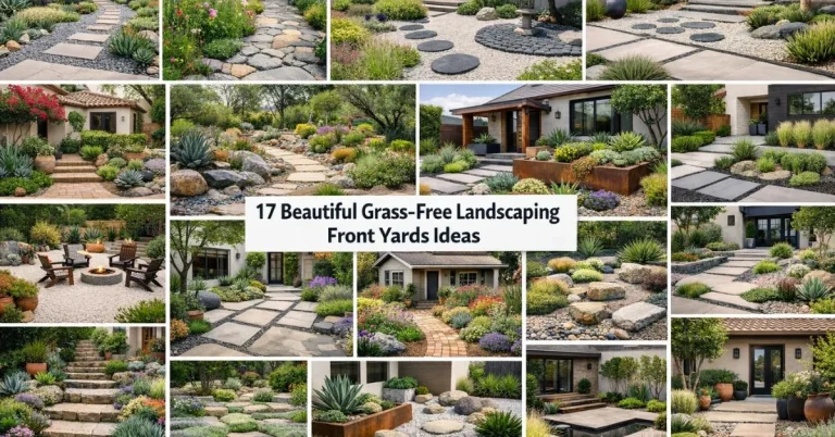 17 Beautiful Grass Free Landscaping Front Yards Ideas