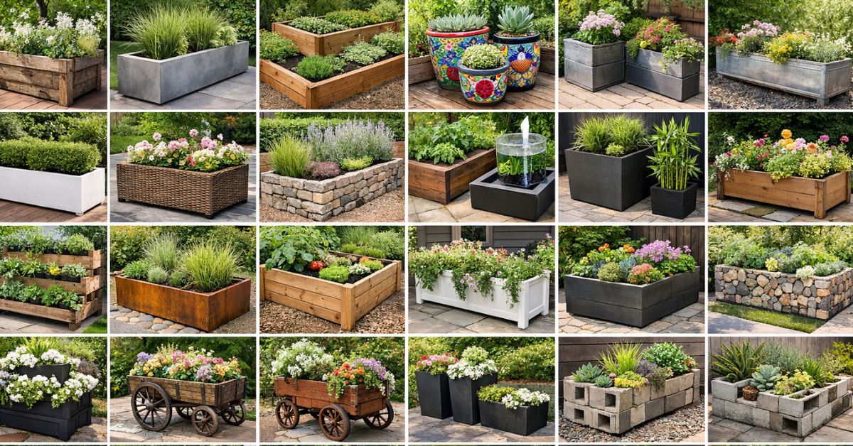25 Outdoor Planter Box Ideas to Elevate Your Garden Style