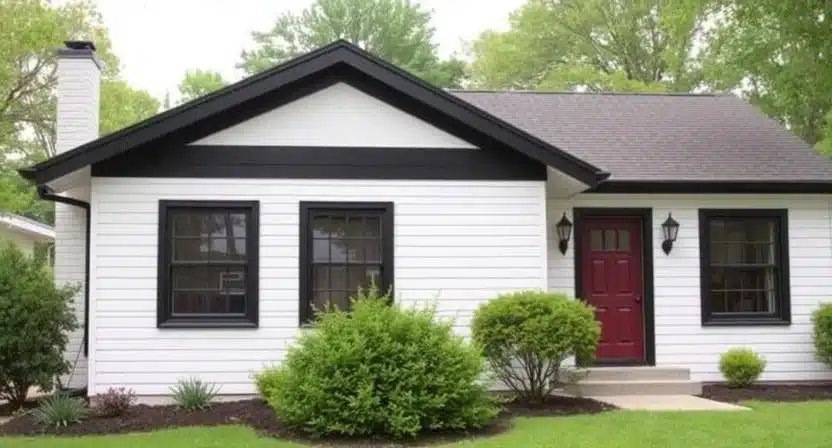 Black with White Trim
