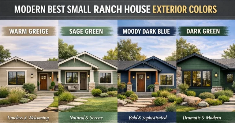 Modern Best Small Ranch House Exterior Colors