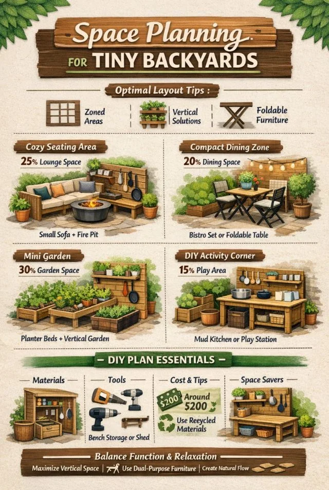 Space Planning for Tiny Backyards