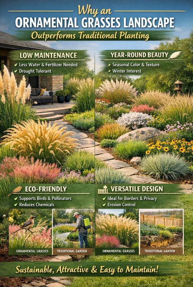 Why an Ornamental Grasses Landscape Outperforms Traditional Planting