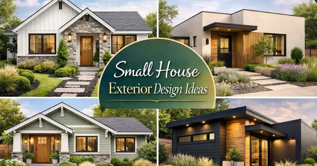 Small House Exterior Design Ideas for Single Story Homes