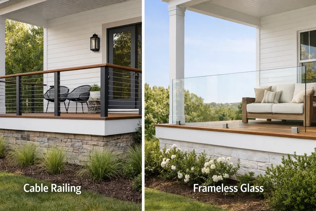 Steel and Glass Railing