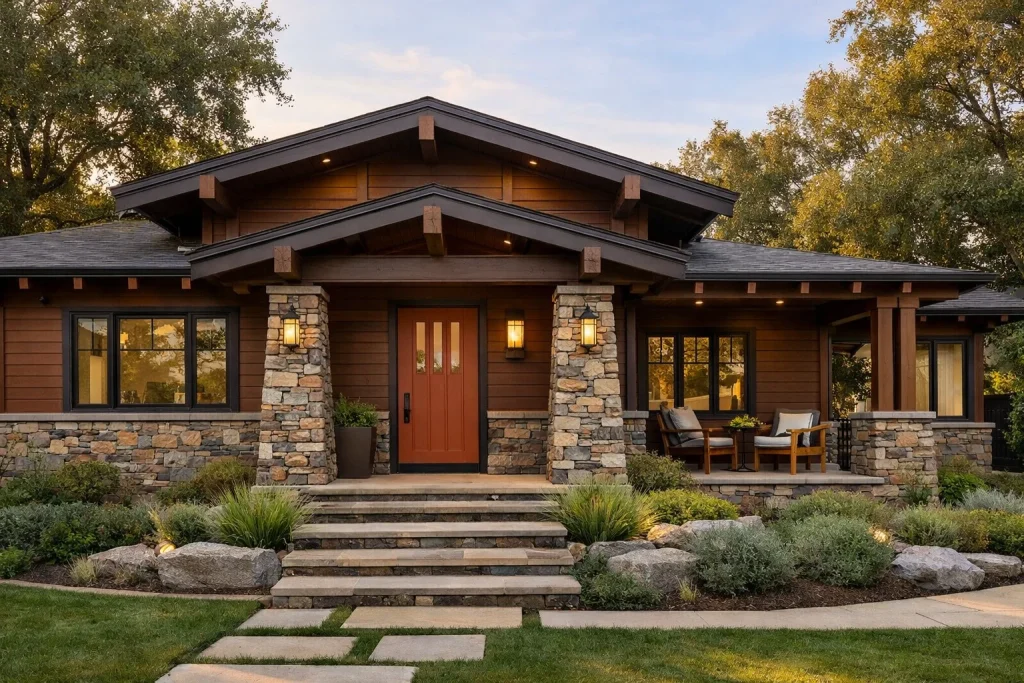 Stone and Wood Craftsman Revival