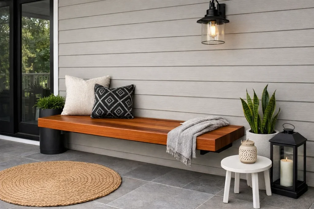 The Floating Bench Built-In