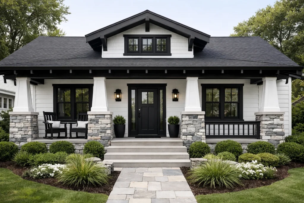 The Minimalist Black and White Bungalow