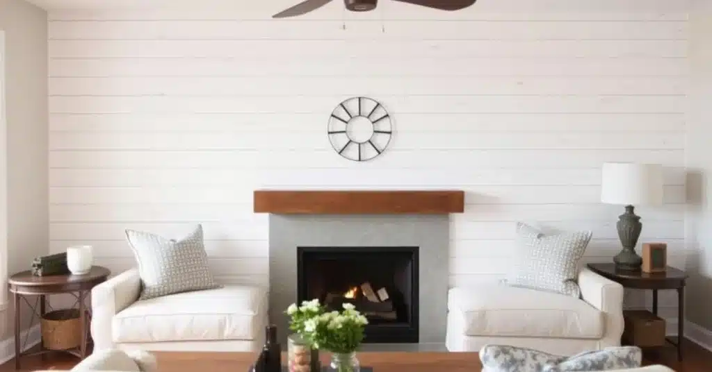 Add Shiplap to One Accent Wall