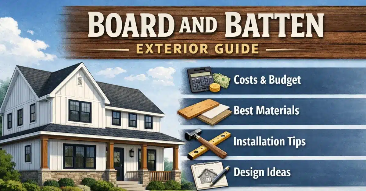 Board and Batten Exterior: Complete Guide to Costs, Materials, Installation & Design (2026)