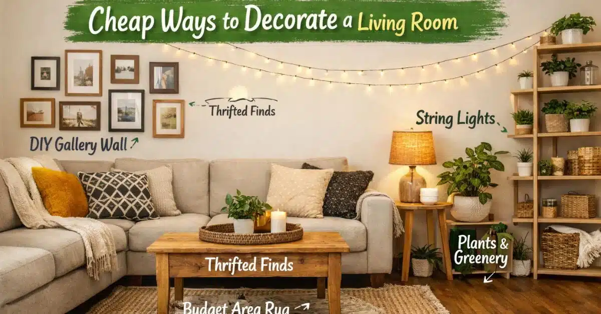 Cheap Ways to Decorate a Living Room