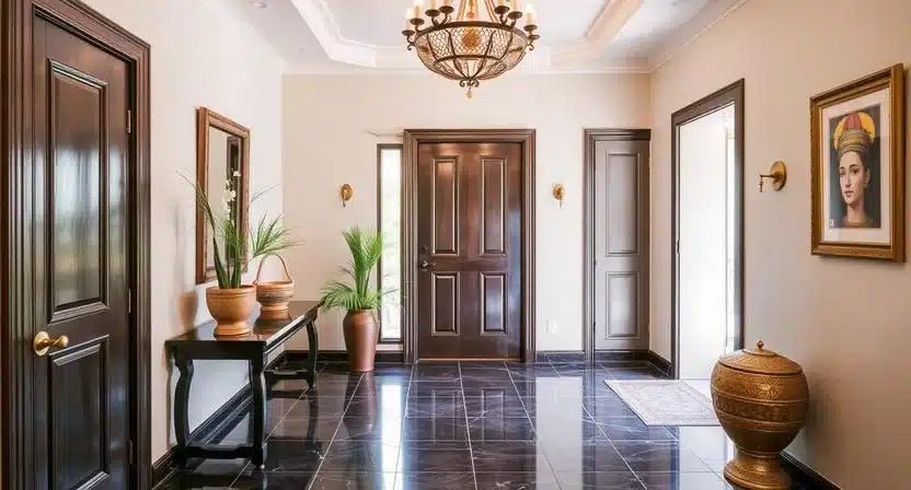 Entryway Egyptian Decor