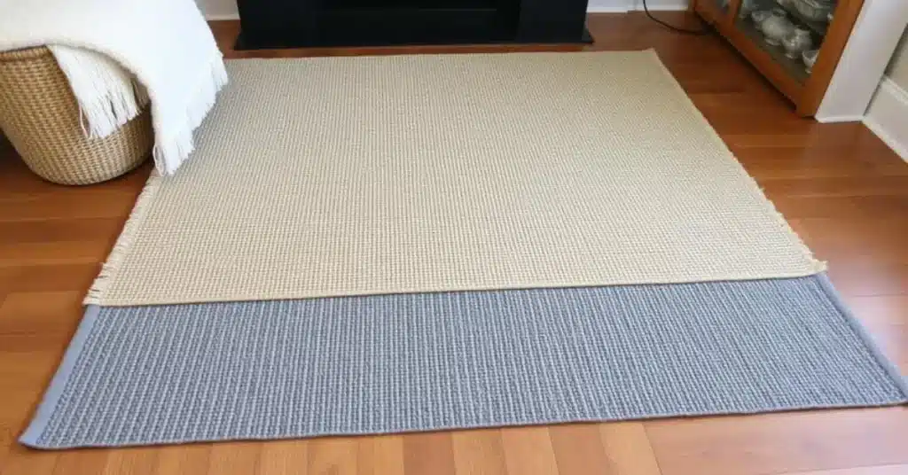 Layer a Jute Rug Under a Soft Area Rug