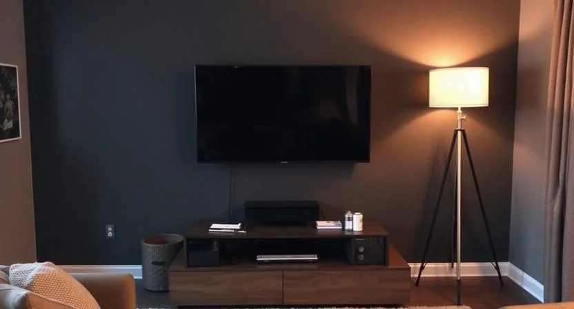 Paint the TV Wall Dark