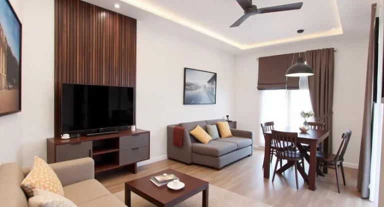 Small Living Room Ideas with TV and Dining Table