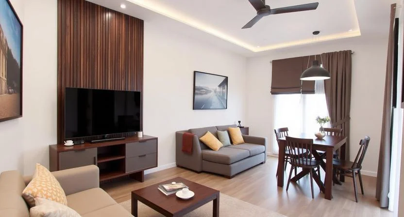 Small Living Room Ideas with TV and Dining Table