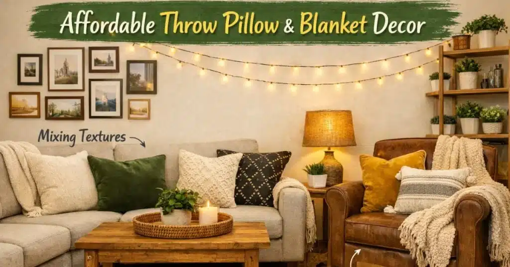 Throw Pillows and Blankets